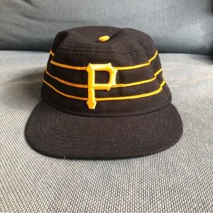 New Era Pittsburg Pirates Pillbox Throwback Black Fitted Hat